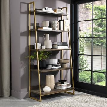 Bentley Designs Athena Fumed Oak Open Display Unit